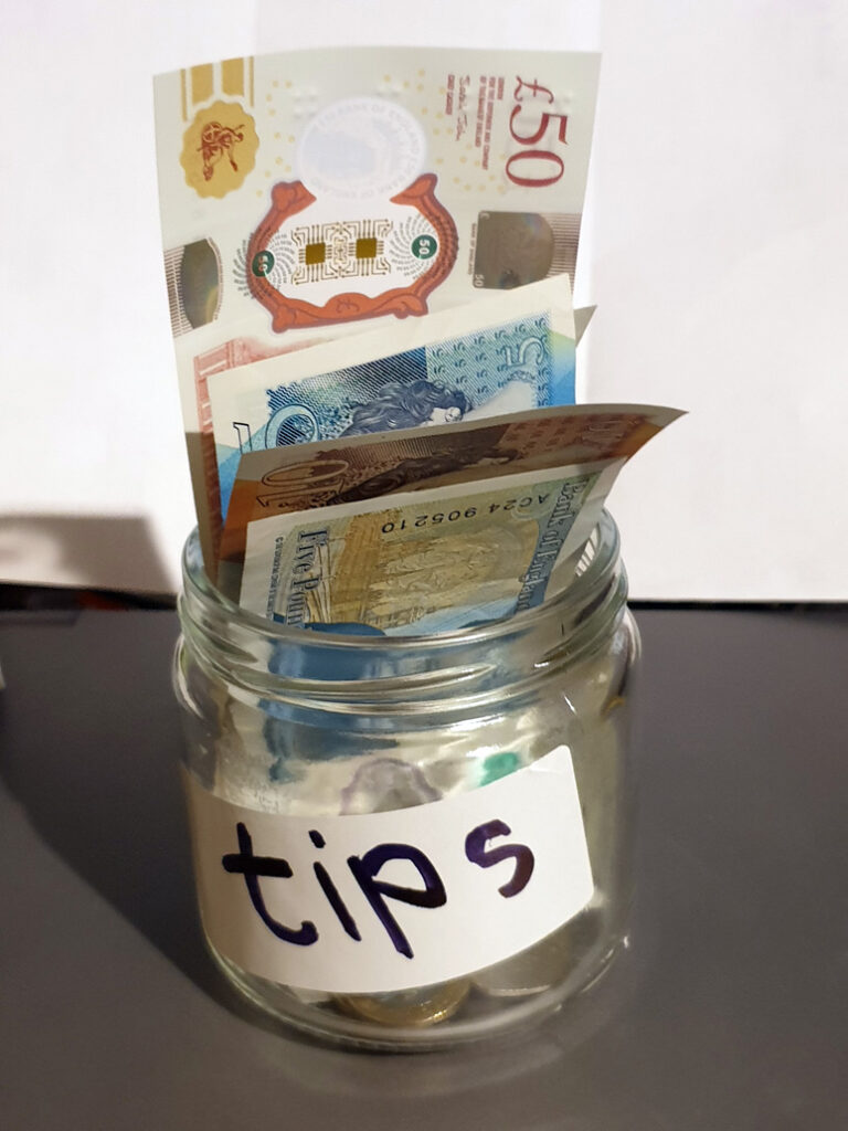 Donate tips